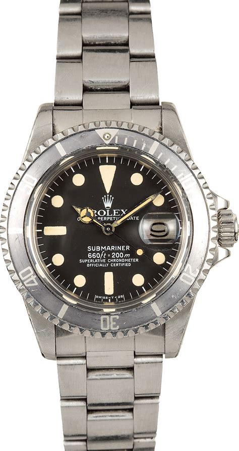 Unpolished Vintage Rolex Submariner 1680 Ghost Bezel